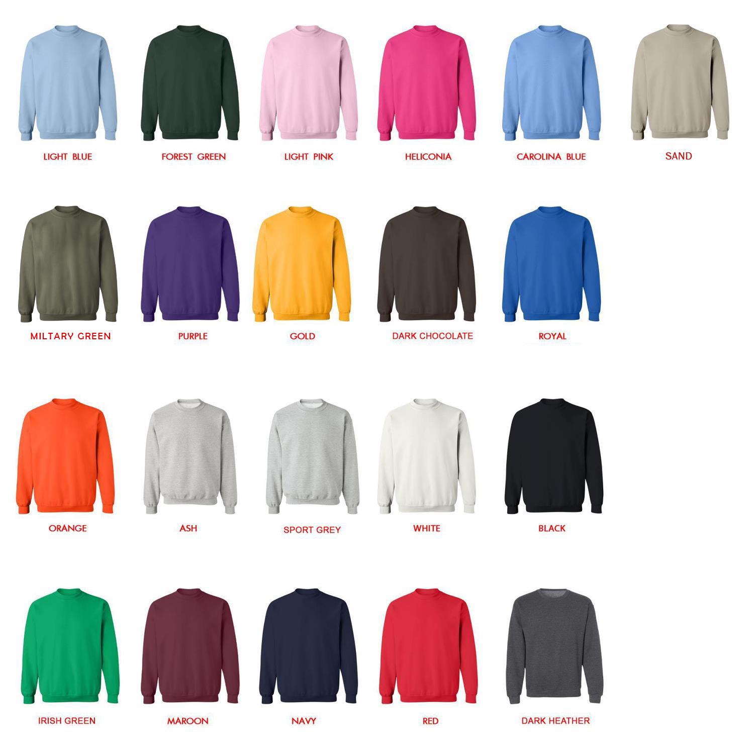 sweatshirt color chart - Solo Leveling UK Shop