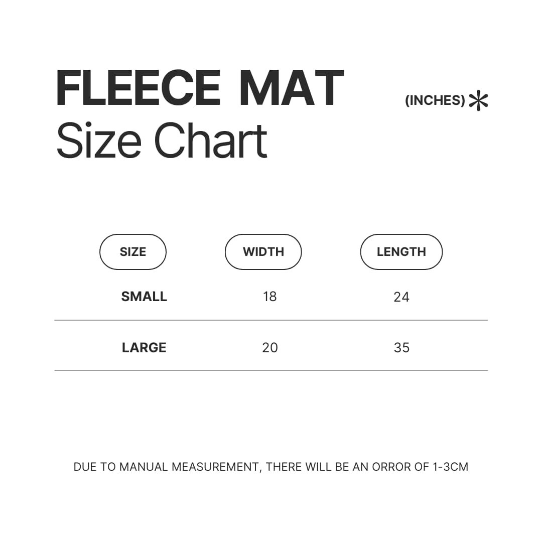 Fleece Mat Size Chart 1 - Solo Leveling UK Shop